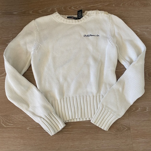 Polo Ralph Lauren Sweaters - Polo Jeans Ralph Lauren white basic knit sweater